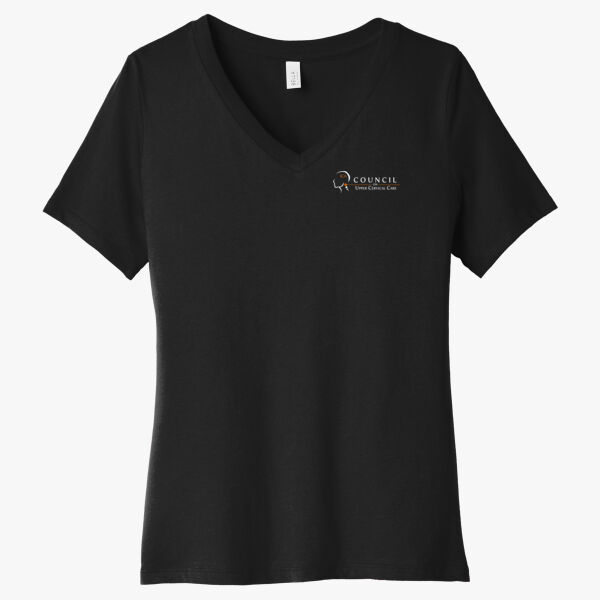 Women's Jersey Short Sleeve Deep V-Neck Tee Thumbnail