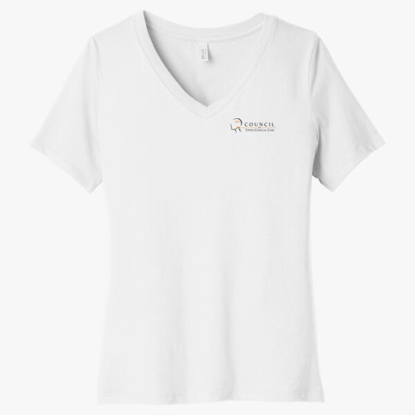 Women's Jersey Short Sleeve Deep V-Neck Tee Thumbnail