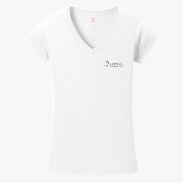 Softstyle Ladies' V-Neck Tee Thumbnail